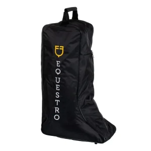 Equestro Boot bag with logo Black