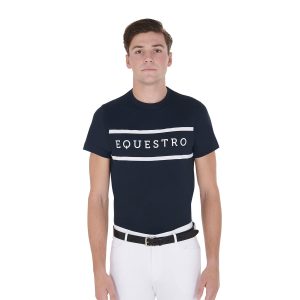 Equestro Jumping Rider Man Cotton T-SHIRT