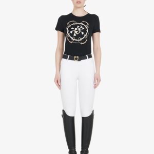 Equestro (Zenda) Womens's Slim Fit Grip Breeches With Logo