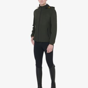 Men's three-layer technical raincoat