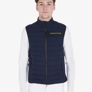 Men's vest in windproof technical fabric
