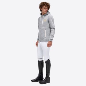 RG Cotton/Nylon Hooded Zip Sweatshirt Creme