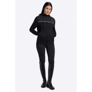 RG Logo Stripe Hooded Cotton Sweatshirt