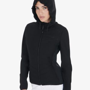 Women's down jacket in technical blend