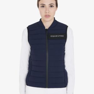 Women's vest in windproof technical fabric