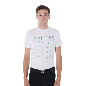Men's Point Print Cotton T-Shirt