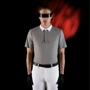 Equestro Ridertechnology Men's Competition Polo Short Sleeve and Zip