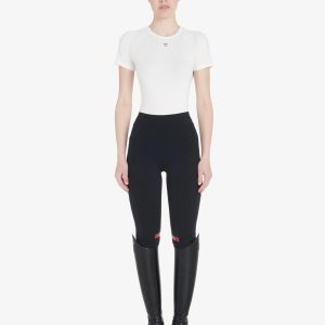 Equestro Womens's Slim Fit Leggings Light Stretch Fabric