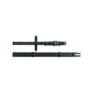 Equestro Rubber Reins With Nichel-Plated Buckles